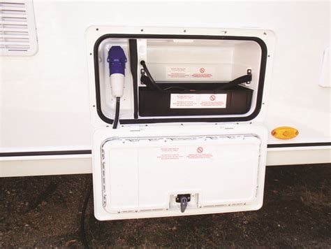 leisure battery distribution box|external battery box for caravan.